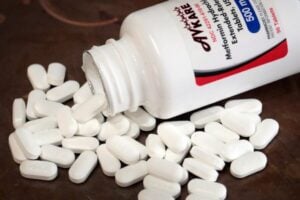 metformin bottle and pills
