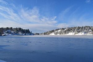 a cold lake