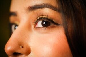 attractive woman's face