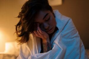 sleepy woman