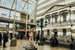a museum scene