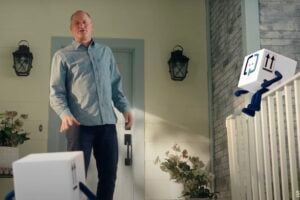Still from SNL sketch on at-home colon cancer screening