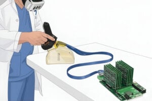 MIT researchers have developed a new approach to ultrasound imaging that allows the user to visualize a 3D augmented-reality image of the object being scanned. Using a virtual-reality headset, they can see a precise 3D digital representation of what the object actually looks like, making it easier to identify and analyze.