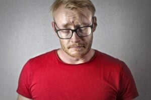man looking disappointed