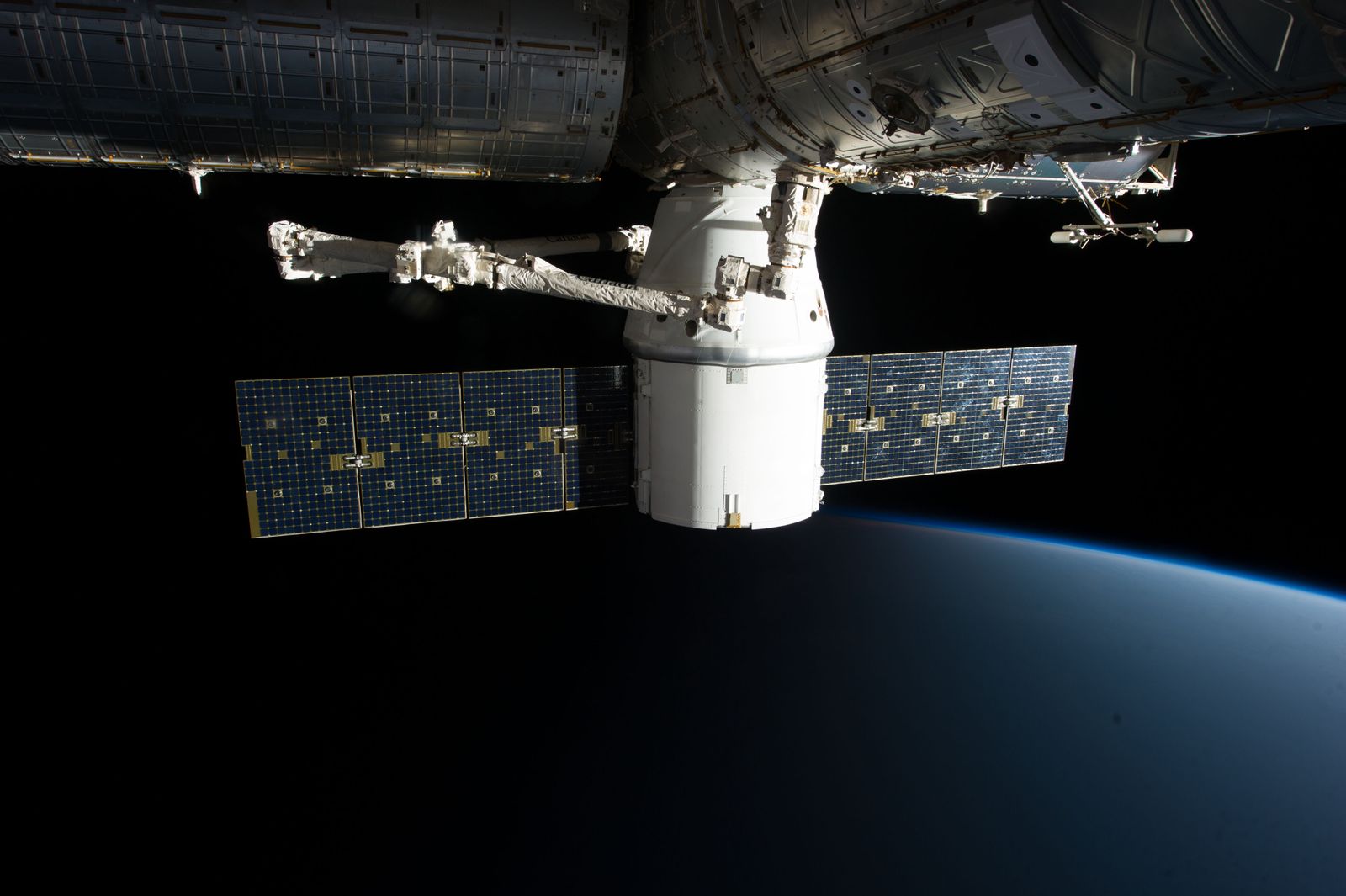 The International Space Station loses about 100 meters of altitude a day and must be shoved back up by a docked Russian thruster roughly once a month to keep from falling