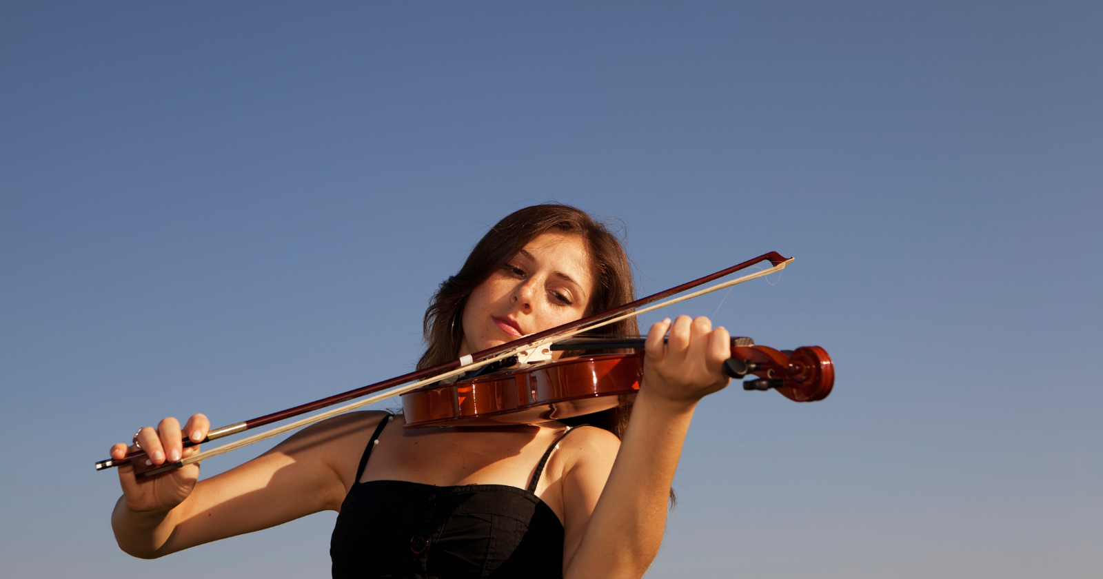 Woman playing a violin