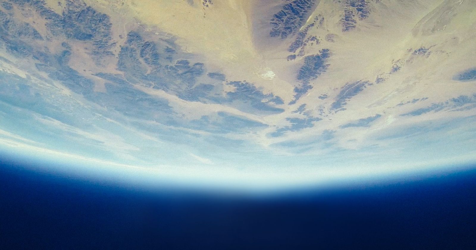 Stunning aerial view of Earth from space showing continents and oceans.