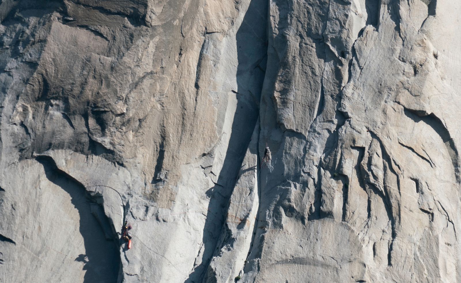 At the summit of Mount Thor on Baffin Island, a cliff face drops 1,250 metres straight down at an average overhang of 15 degrees past vertical, meaning a stone