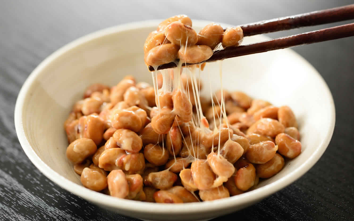 Natto, fermented soybeans, the food source of the enzyme nattokinase